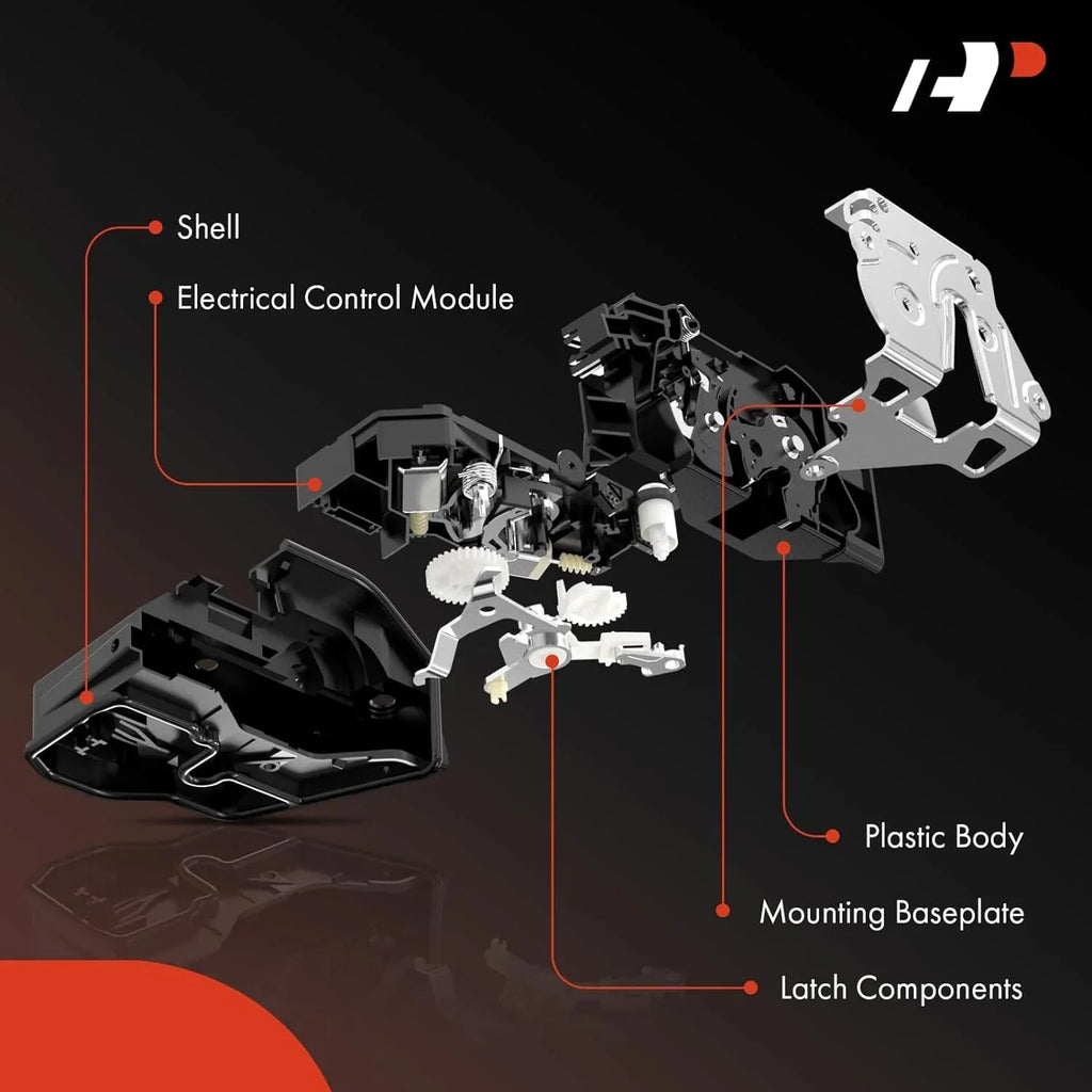 A-Premium Door Lock Actuator Compatible with Jeep Wrangler 2007-2017 Wrangler JK 2018 Rear Driver Sizeide