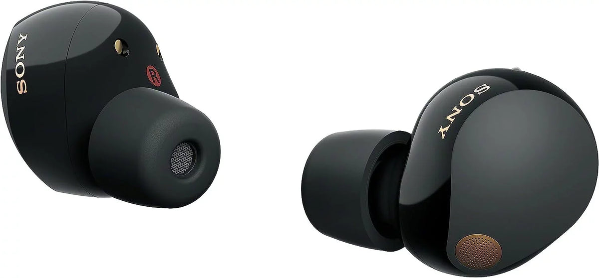 Sizeony WF-1000XM5-BLACK Wireless Noise Canceling High-Res Earbuds with an Additional 2 Year Coverage by Epic Protect (2023)