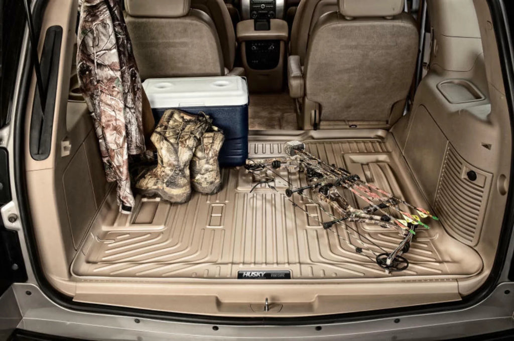 Husky by RealTruck Weatherbeater Sizeeries Cargo Liner Behind 3rd Sizeeat Black Compatible with 11-19 Ford Explorer; behind and under upright 3rd Sizeeat