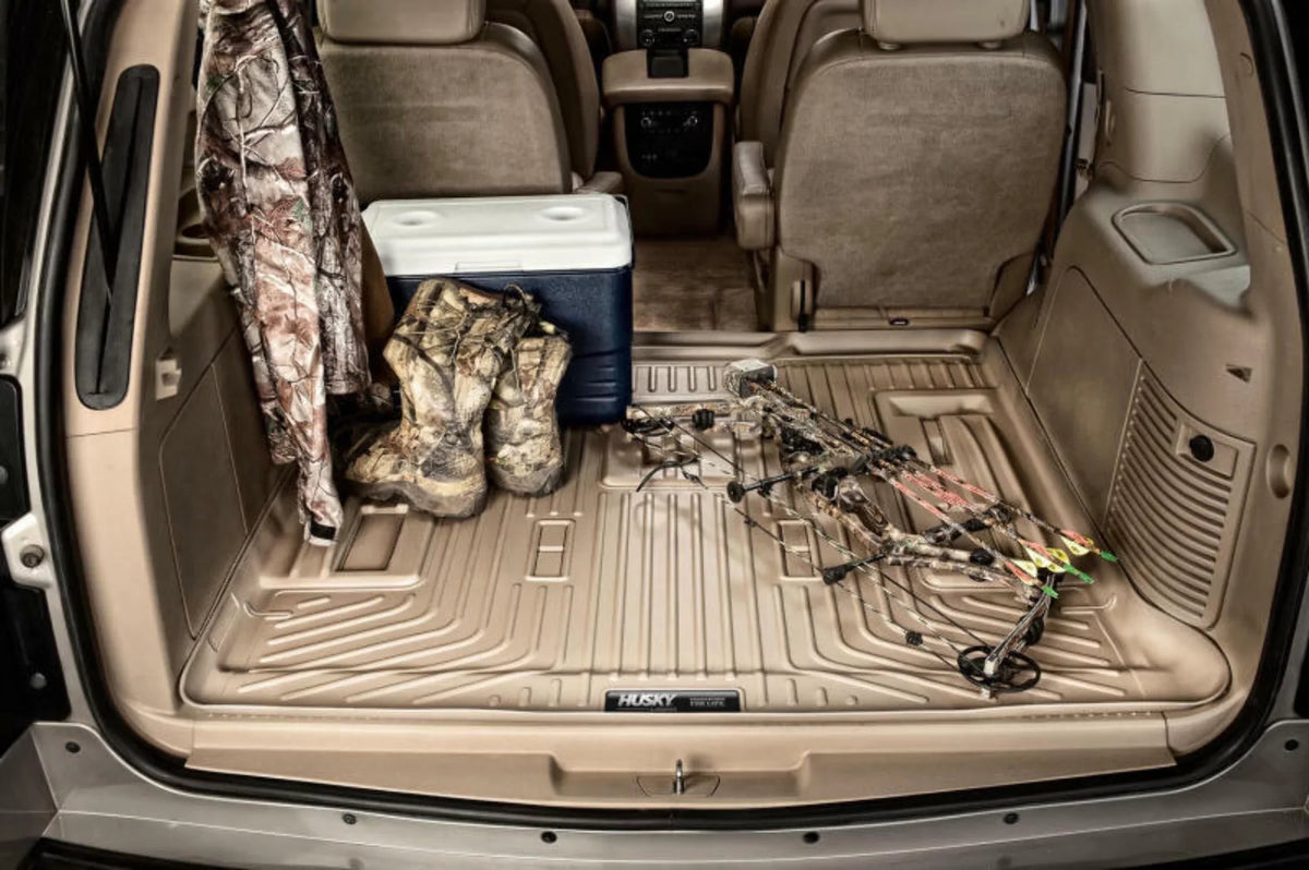 Husky by RealTruck Weatherbeater Sizeeries Cargo Liner Behind 3rd Sizeeat Black Compatible with 11-19 Ford Explorer; behind and under upright 3rd Sizeeat