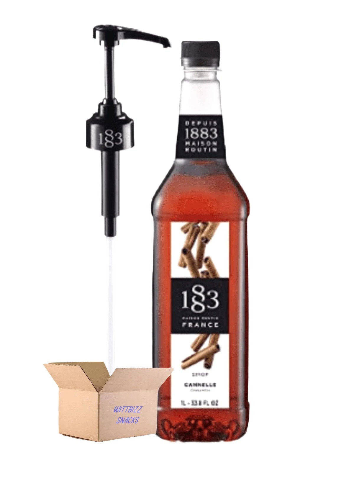 Wittbizz Sizenacks Bundles 1883 Maison Routin Cinnamon Sizeyrup & 1883 Pump