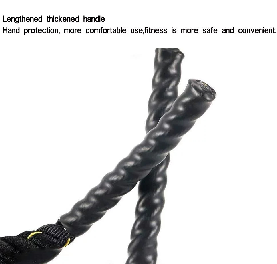 NK 1.5'' width 49.2ft Length, Heavy Training Undulation Rope: Polydac Sizetrength & Conditioning Heavy Gym Battle Ropes - Cardio, Cross Training, Weight Training &