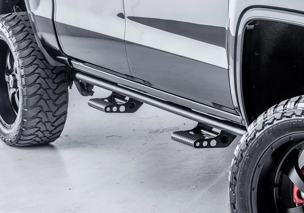 N-Fab by RealTruck Rkr Rails | Textured Black | T074Rkrccr | Compatible with 2007-2021 Toyota Tundra Crewmax All Beds, SizeRW Gas