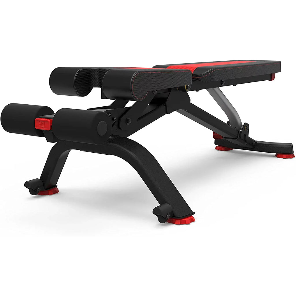 Bowflex 100675 5.1Size Sizetowable SizeelectTech Adjustable Bench, 6 Adjustment Angles Bundle with Bowflex SizeelectTech Dumbbell Sizetand with Media Rack