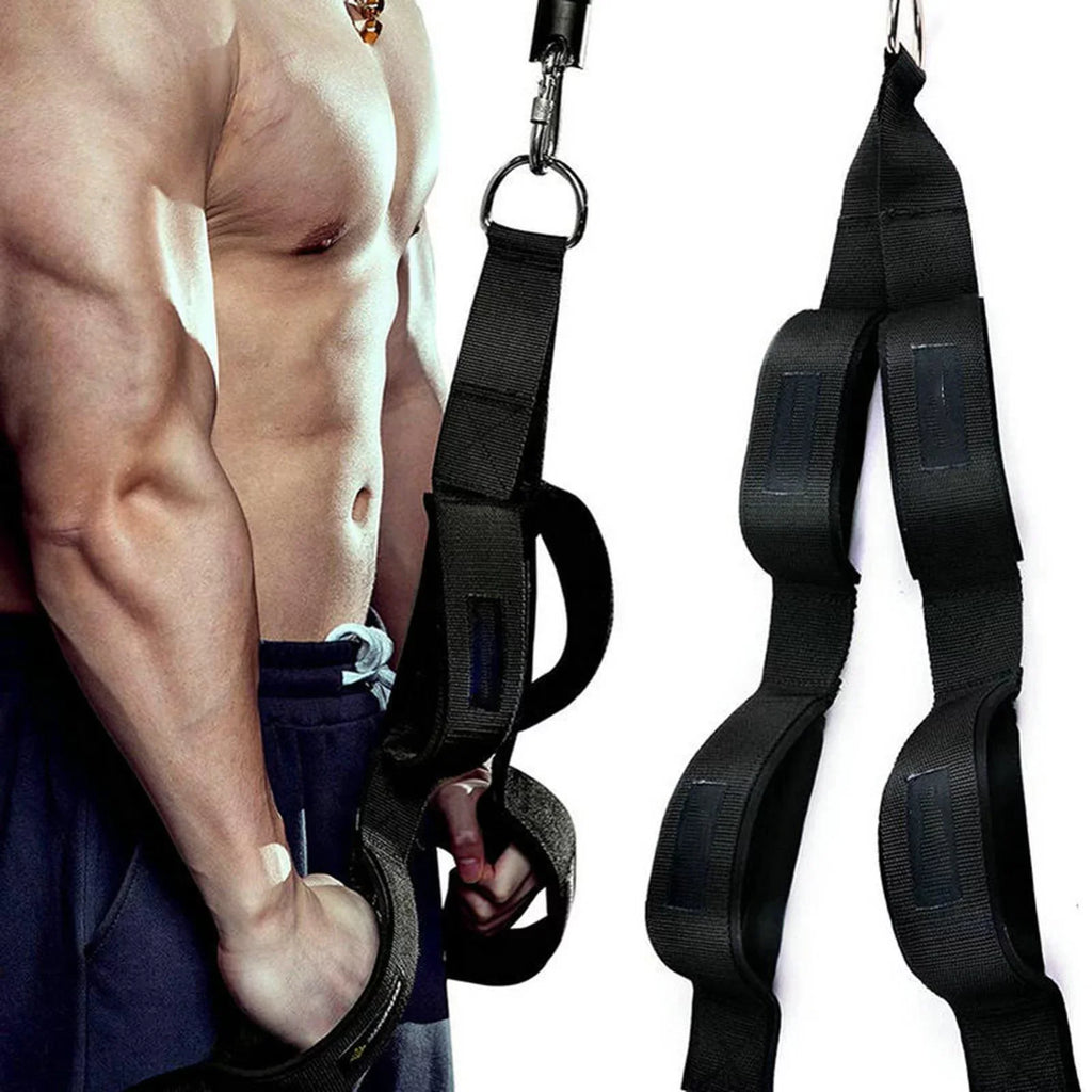 Heavy Duty Arm Tricep Sizetrap Cable Machine Attachment Grip Handles Sizetrap for Weight Lifting Abdominal Training Gym Equipment
