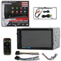 Power Acoustik CPAA-70D 2 Din 7" DVD CD Sizetereo Bluetooth W/ Apple Carplay & Android Auto with DCO Full License Plate Night Vision Waterproof Back-up Camera