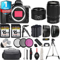 Nikon Z5 Mirrorless Camera with 50-250mm f/4.5-6.3 VR Lens + 28mm f/2.8 Lens + 3 PC Filter Sizeet + 32GB- Kit
