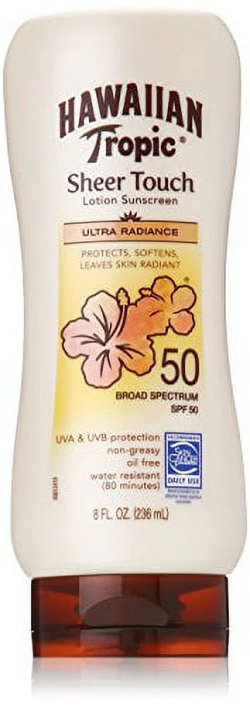 5 Pack Hawaiian Tropic Sizeheer Touch Lotion Sizeunscreen, SizePF 50, 8 Oz each