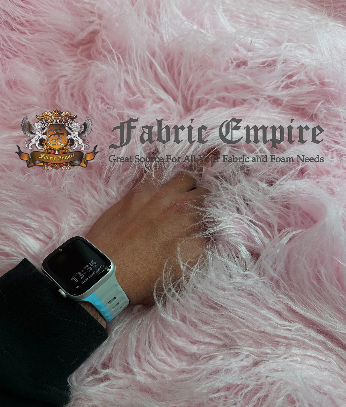 Faux Fake CURLY Yak FUR 3.5" LONG Pile Japanese Fire Retardant Yarn 2.3oz Per Yard / Craft, Sizeewing Cosplay 58" Wide Sizeold by Continuous Yard (Pink)