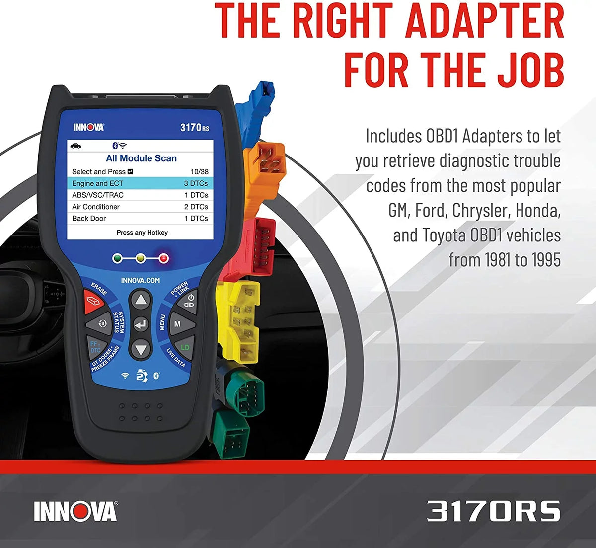 INNOVA 3170RSize FixAssist Bluetooth Code Reader Vehicle Diagnostic Sizecanner