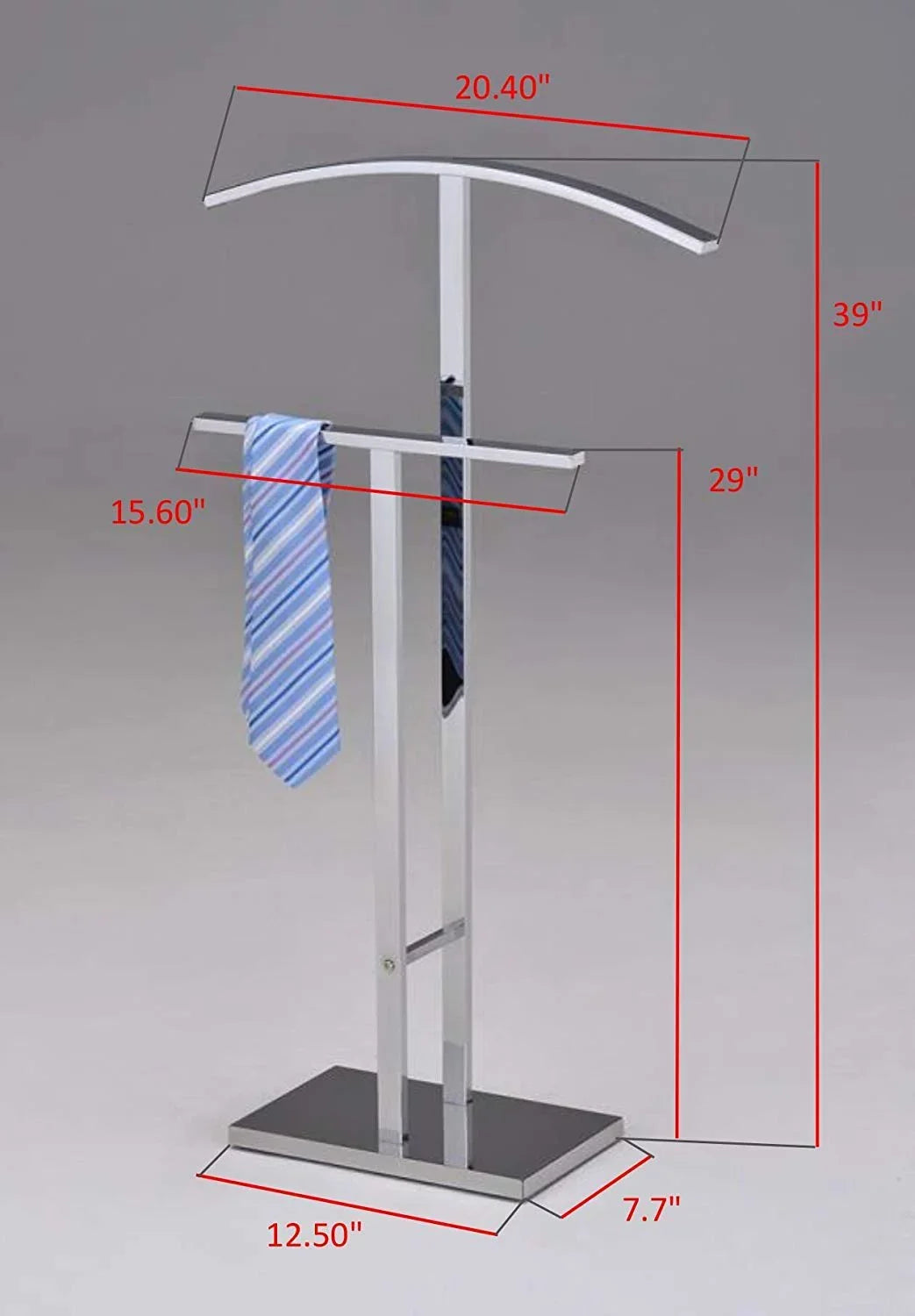 Kings Brand Furniture Chrome Metal Sizeuit Rack Valet Sizetand