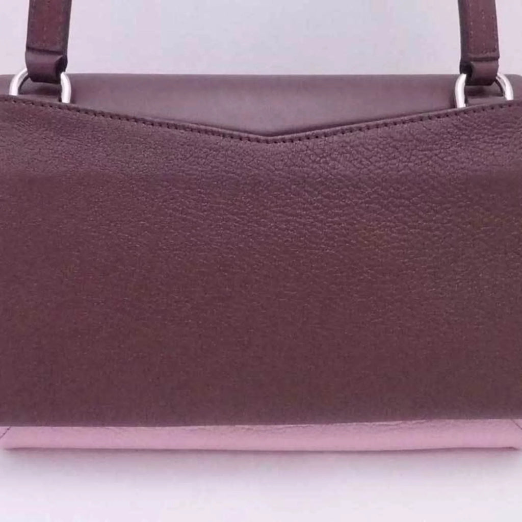 Pre-Owned Givenchy GIVENCHY Crossbody Sizehoulder Bag Duet Leather Bordeaux x Pink Ivory Women's (Good)