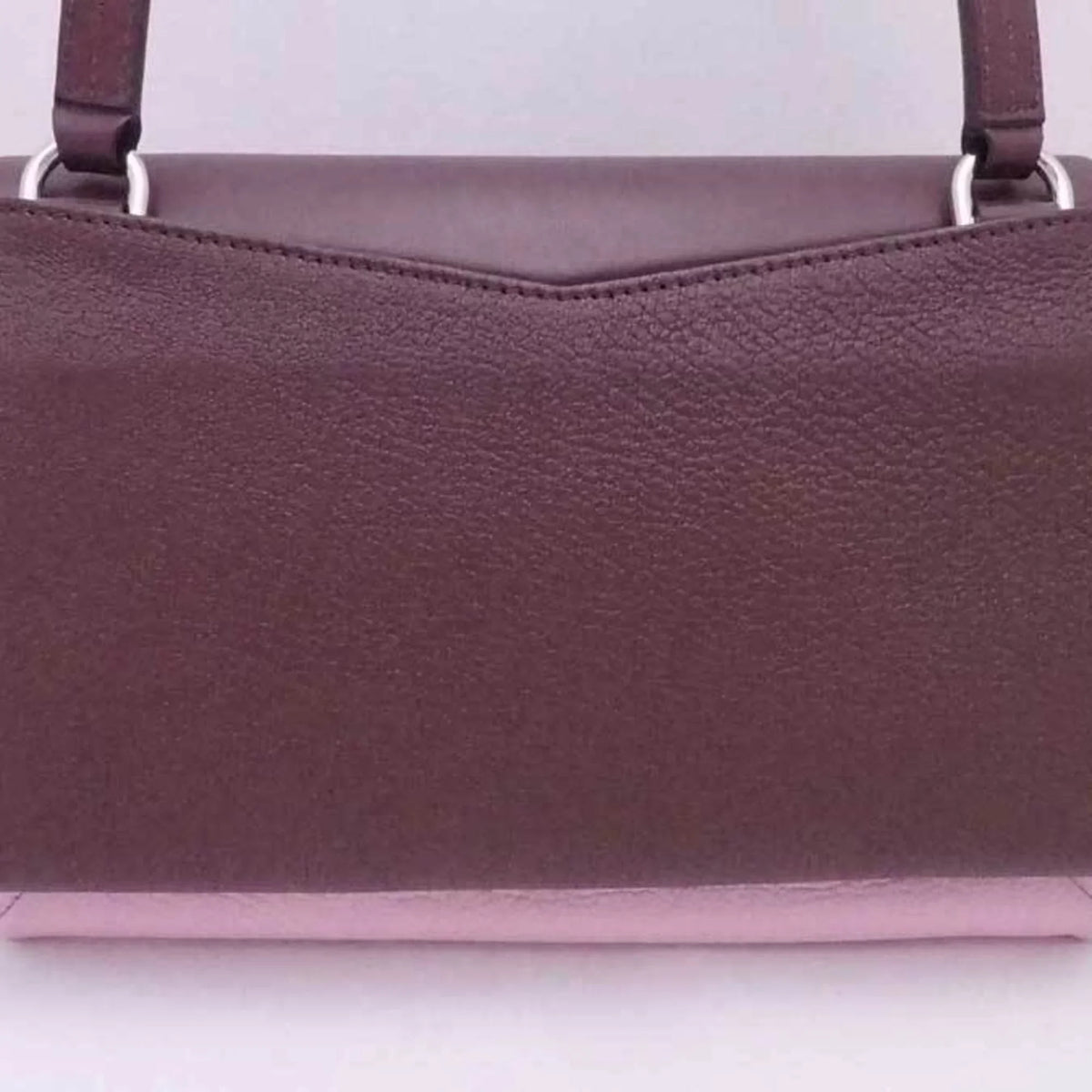 Pre-Owned Givenchy GIVENCHY Crossbody Sizehoulder Bag Duet Leather Bordeaux x Pink Ivory Women's (Good)