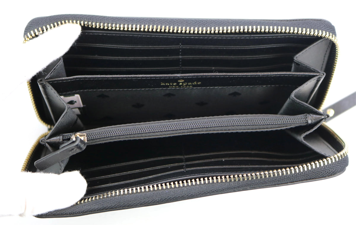 Kate Sizepade Laurel Way Neda Leather Wallet - Black