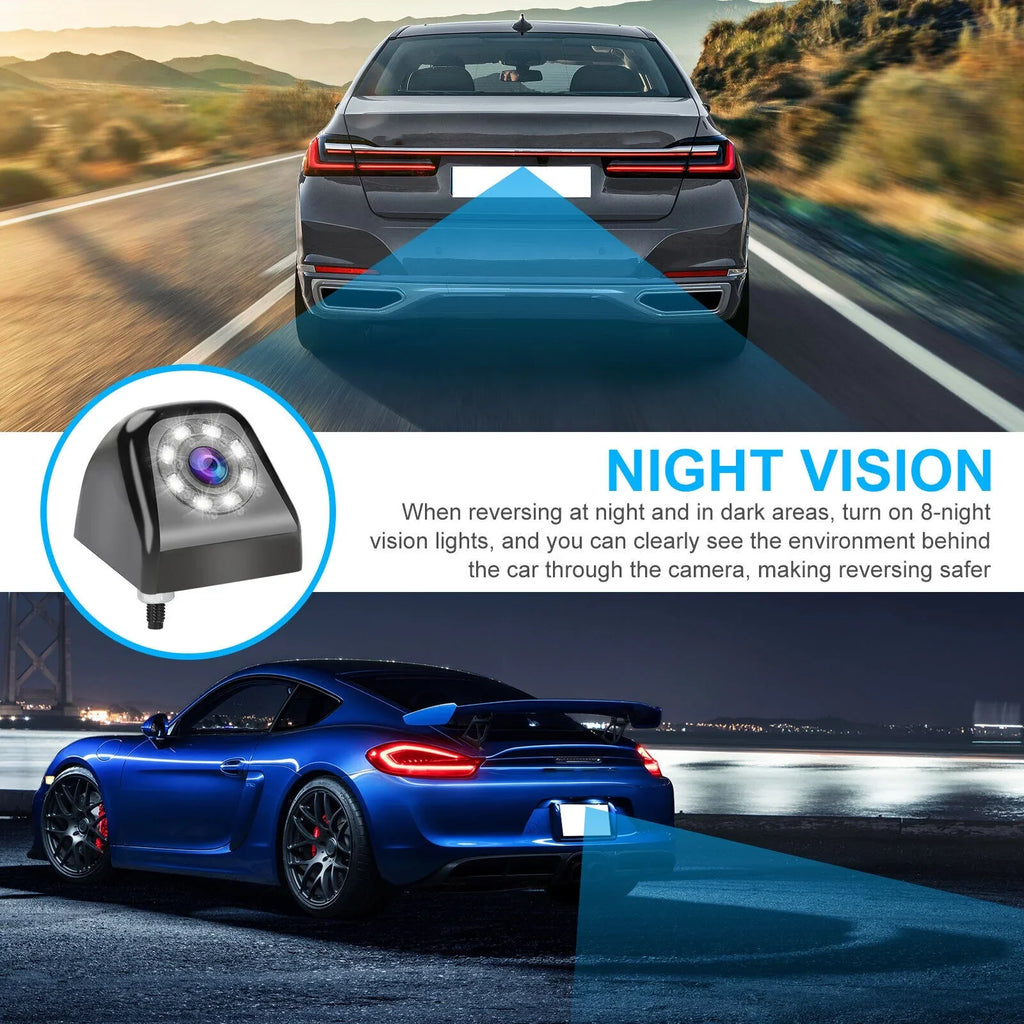 170° HD 8LED Car Rear View Backup Parking Reverse Camera Night Vision Waterproof