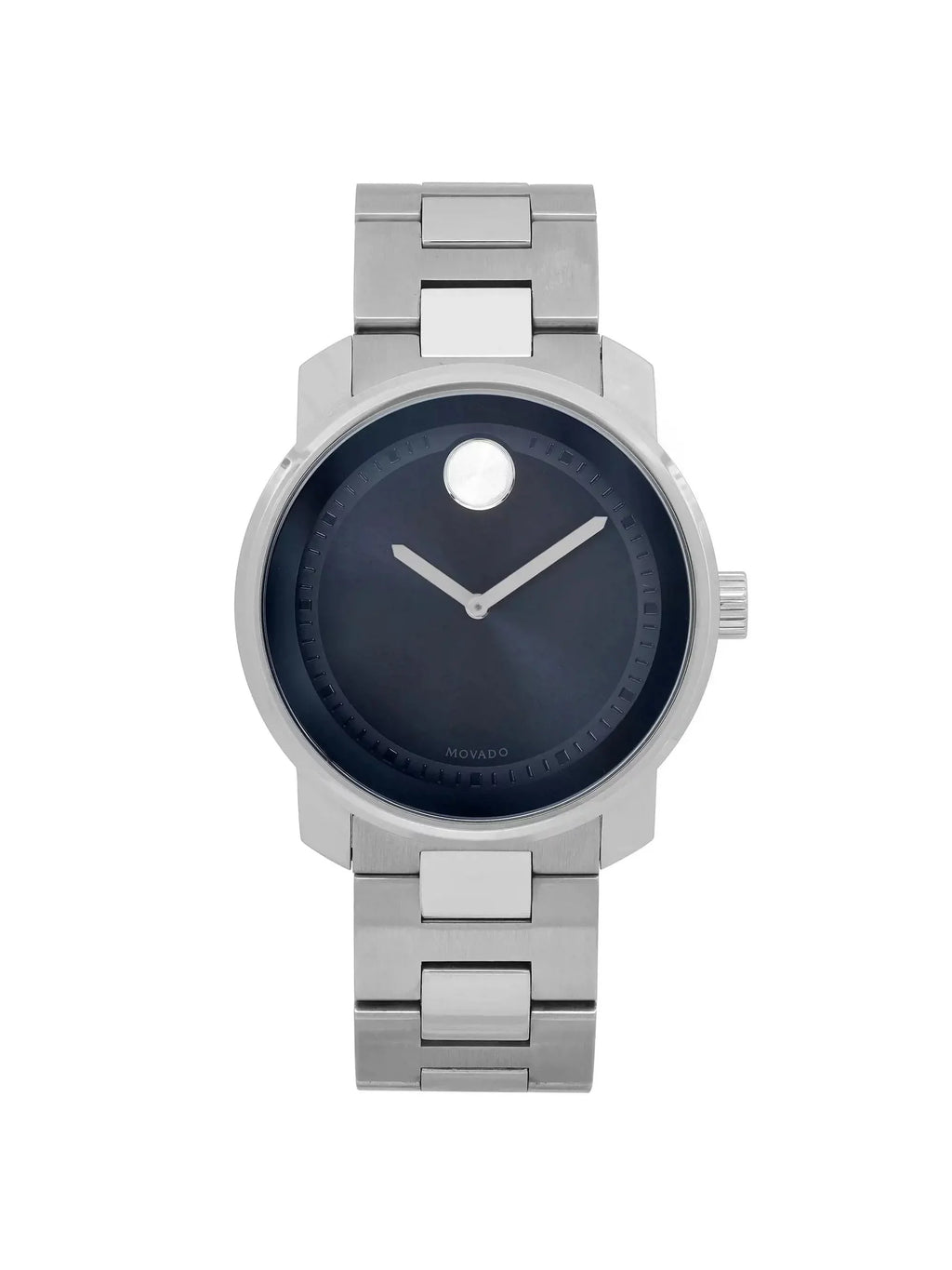 Movado Bold 42mm Sizetainless Sizeteel Dark Blue Dial Quartz Mens Watch 3600423
