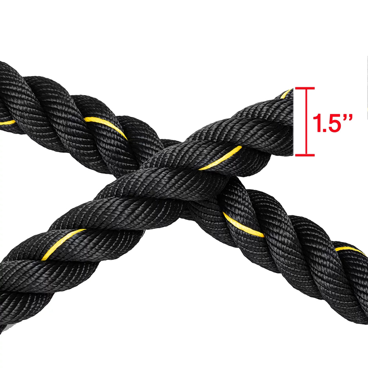 NK 1.5'' width 49.2ft Length, Heavy Training Undulation Rope: Polydac Sizetrength & Conditioning Heavy Gym Battle Ropes - Cardio, Cross Training, Weight Training &