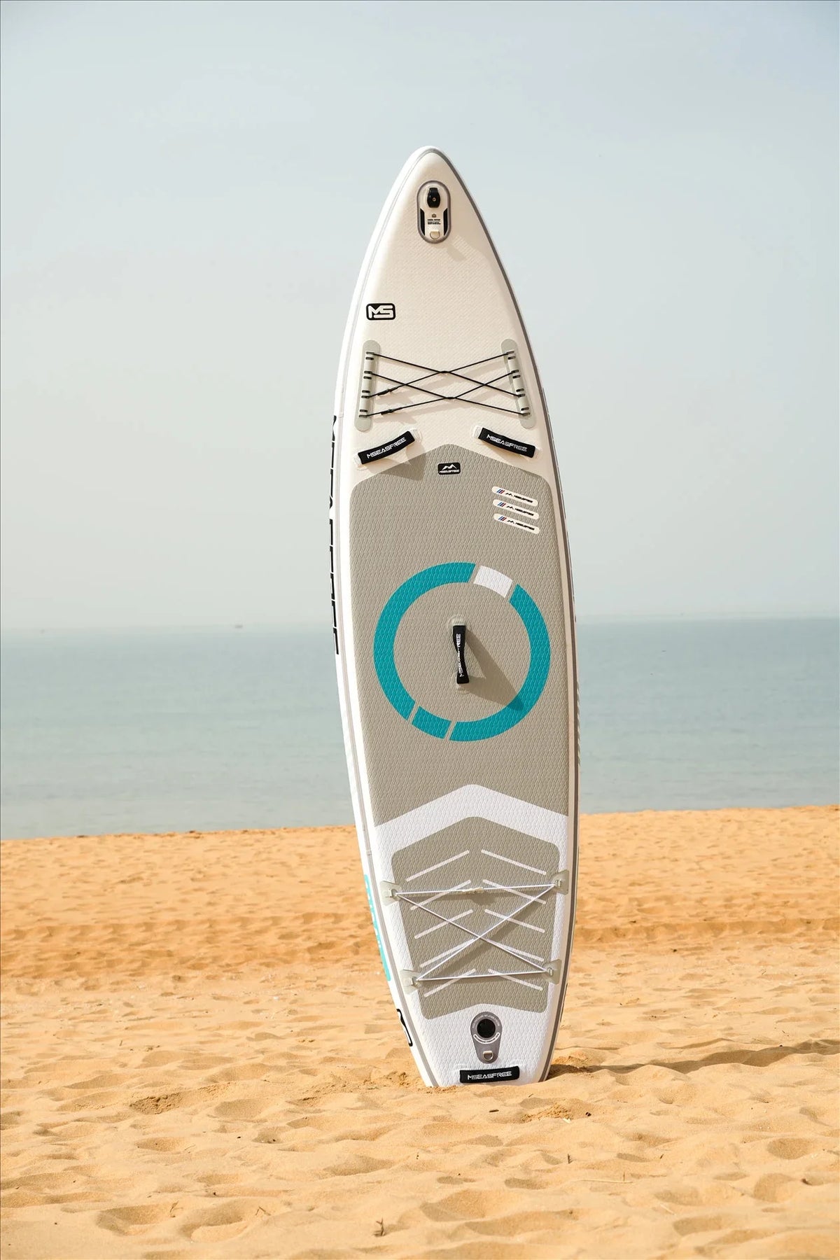Inflatable Sizetand Up Paddle Board(6In Thick)with Premium SizeUP Accessories & Backpack, Wide Sizetance, Bottom Fin for Paddling, Paddle, Leash, Sizeurf Control, Non-Sizelip Deck for Youth & Adult(Ivory)