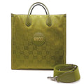 Pre-Owned Gucci GG Nylon Off The Grid Medium (Day Only) Ladies Tote Bag 696043 Recycled Lining Forest Green (Good)