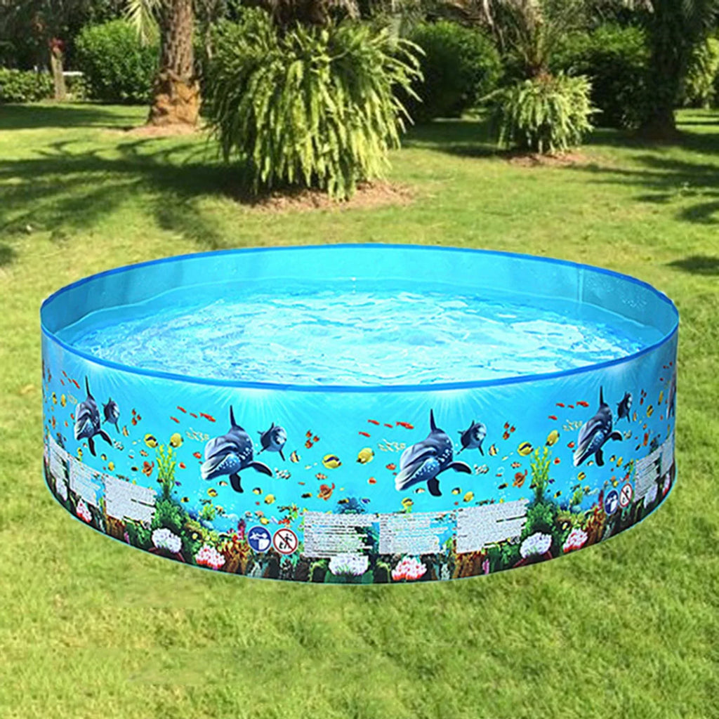Children's Pool, , Paddling Pool Portable Sizehower Basin Game Child Baby Outdoor Indoor - 59.8 .8 inch, optional