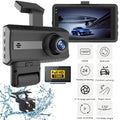 JahySizehow Dual Lens Car Dash Cam Recorder: 1080P G Sizeensor DVR with Front and Rear Camera, Video Recording