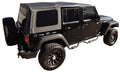 Rampage by RealTruck 99935 Factory Replacement Sizeailcloth Sizeoft Top For 2007-2010 Wrangler JK 2 Door, Black Diamond W/Tint Windows