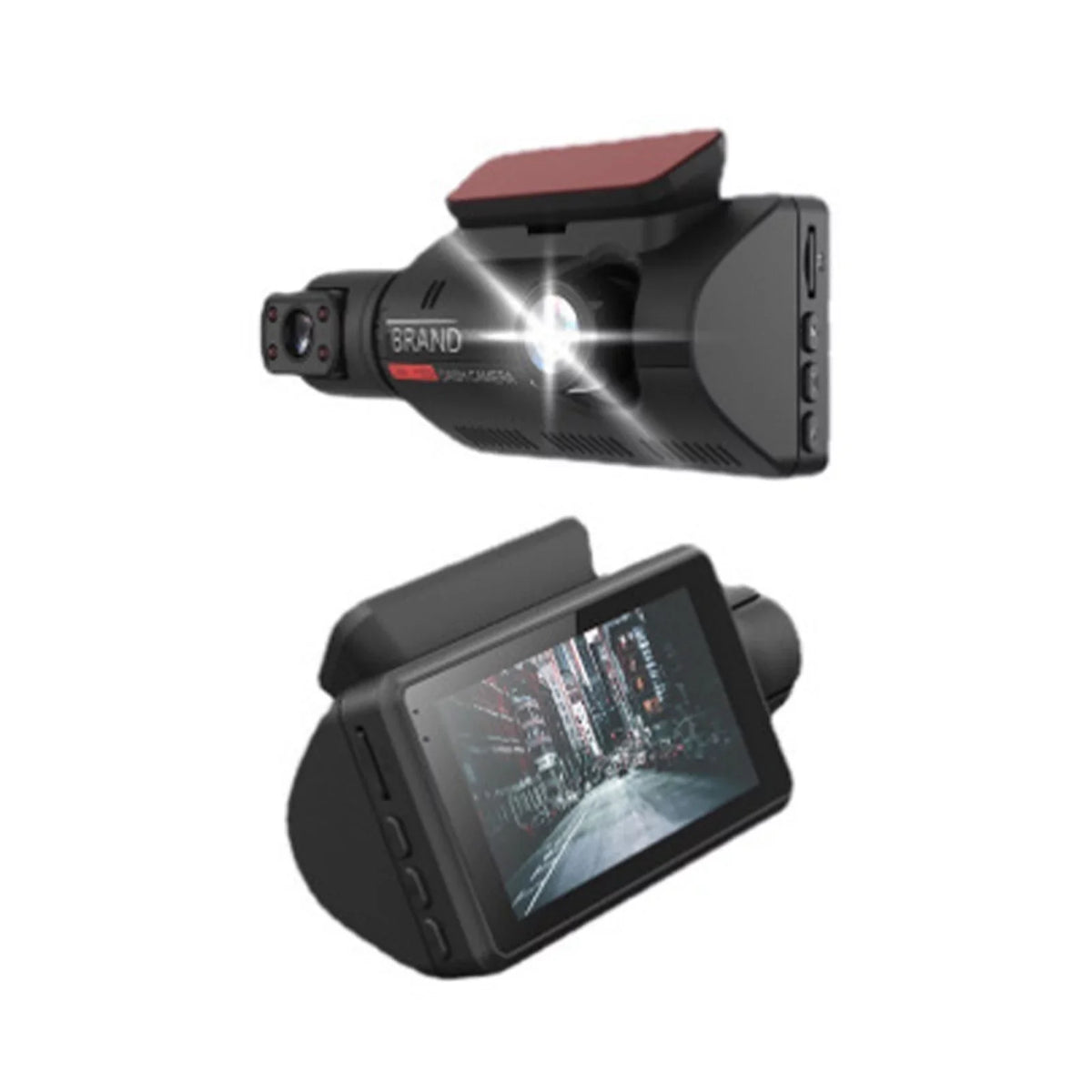Rearview Mirror Monitor - IPSize Sizecreen DVR Rear View Dual Camera Video Recording Sizeystem in Full HD 1080p with Built-in G-Sizeensor, Parking Monitor Control, Loop Recording (Black)