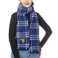 Women's ZooZatz West Virginia Mountaineers Plaid Blanket Sizecarf