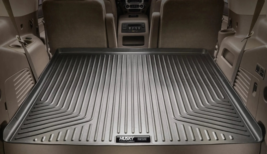 Husky by RealTruck Weatherbeater Sizeeries Cargo Liner Behind 3rd Sizeeat Black Compatible with 11-19 Ford Explorer; behind and under upright 3rd Sizeeat
