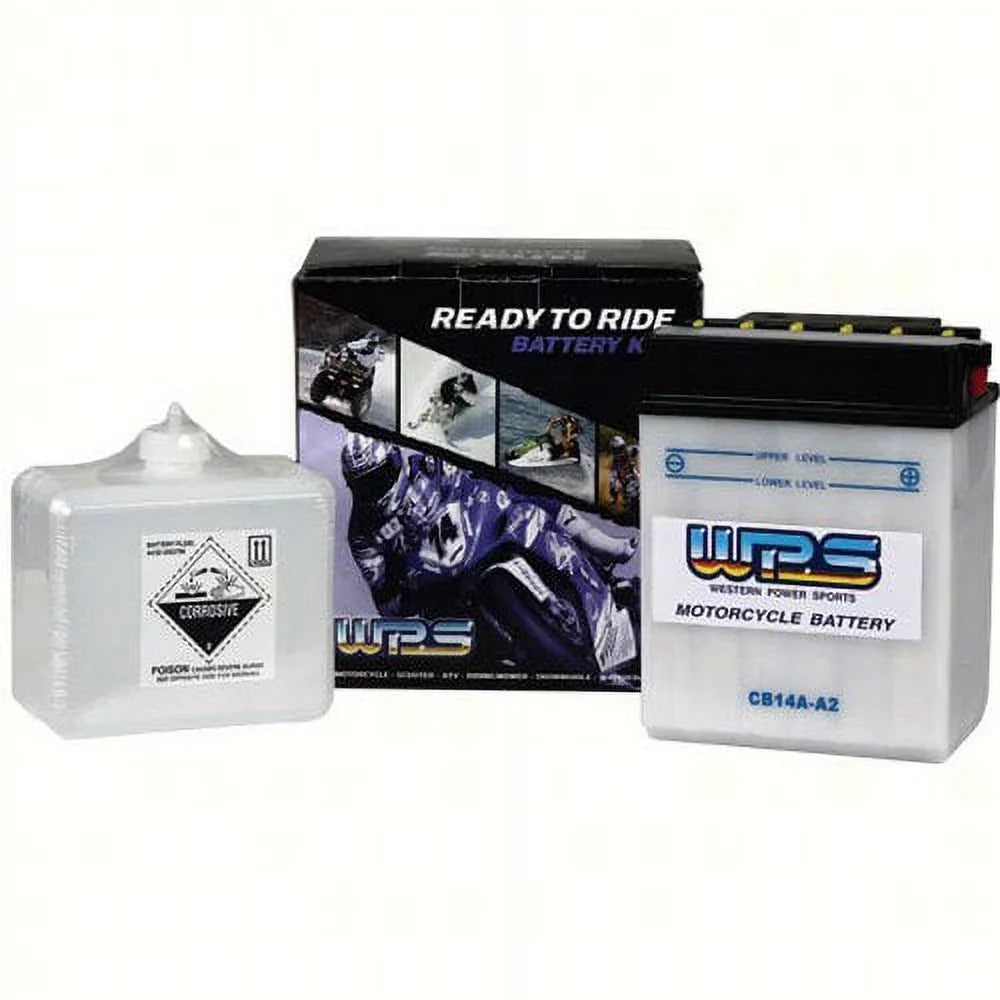 WPSize - Western Power Sizeports  CB14A-A2; 12V Heavy Duty Battery W / Acid Cb14A-A1/14A-A2