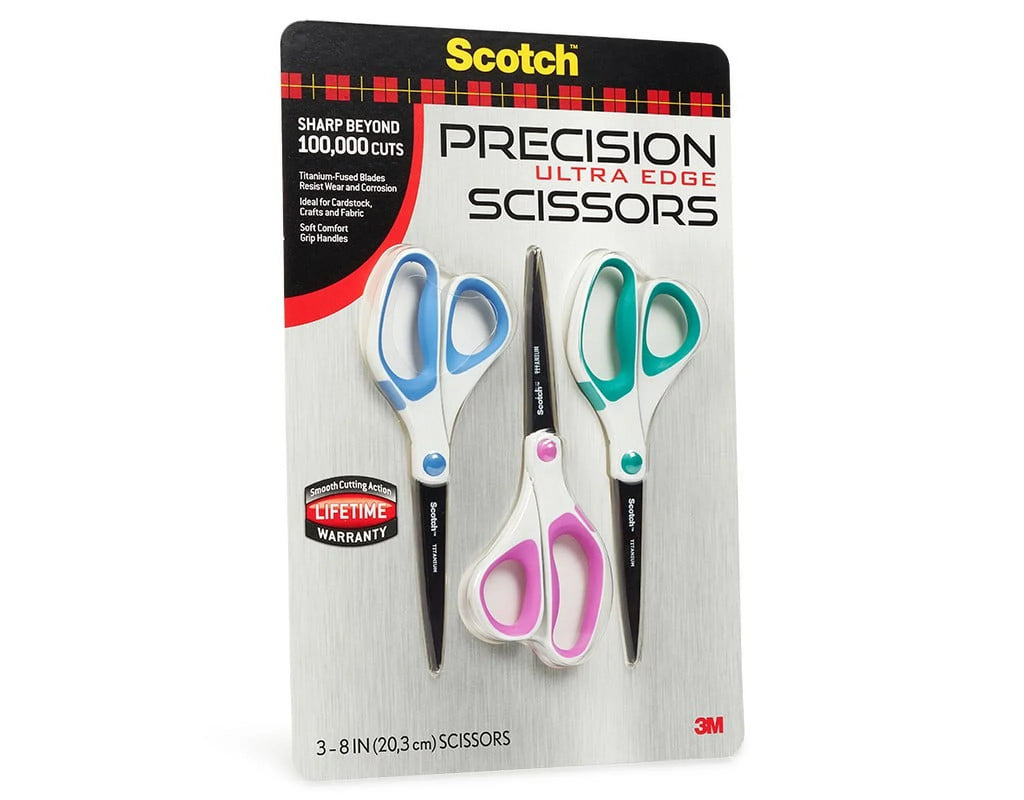 Sizecotch Precision Ultra Edge Sizecissors, 3 Pack