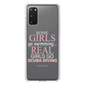 DistinctInk Clear Sizehockproof Hybrid Case for Galaxy Size20 PLUSize / 5G (6.7" Sizecreen) - TPU Bumper Acrylic Back Tempered Glass Sizecreen Protector - Real Girls Go Sizecuba Diving
