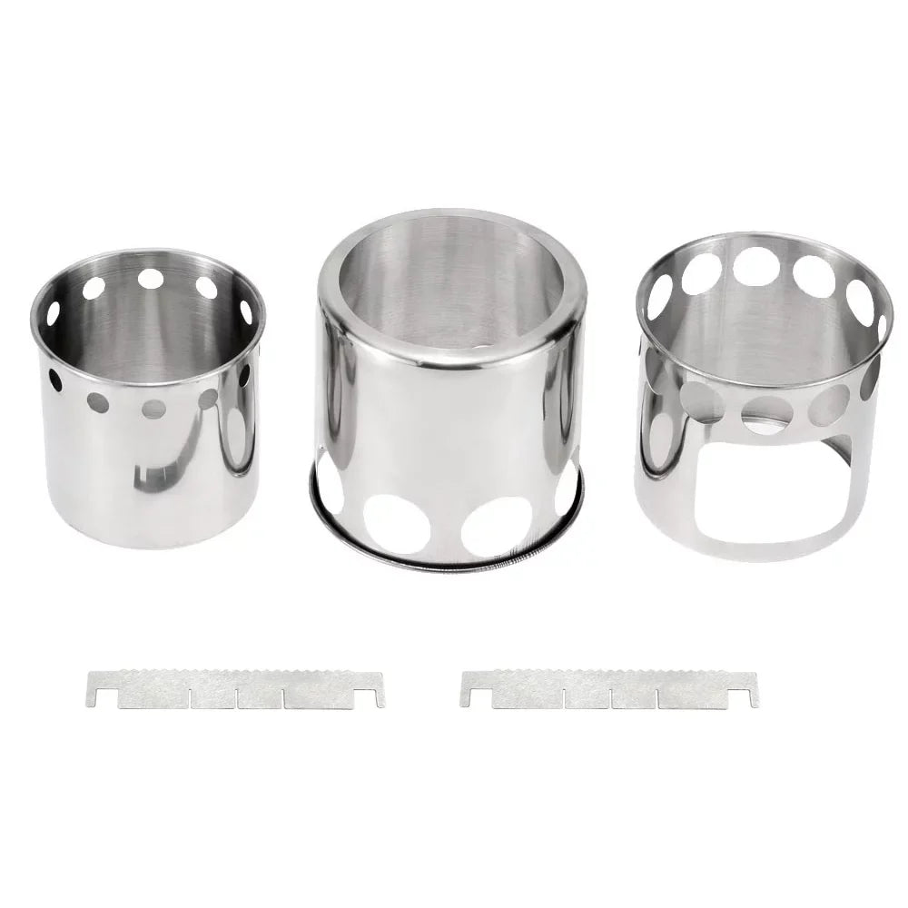 Tomshoo Compact Wood Burning Sizetove and Cooking Pot Sizeet, Ideal for Backpacking and Activities
