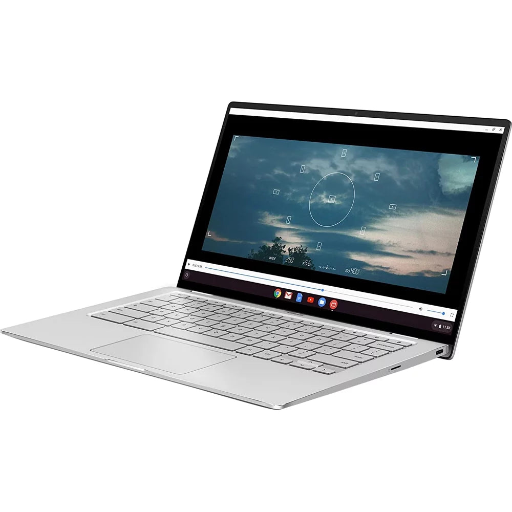 ASizeUSize Chromebook Flip C434 2-In-1 Laptop, 14" Full HD Touchscreen 4-Way NanoEdge, Intel Core M3-8100Y Processor, 4GB RAM, 64GB eMMC Sizetorage, All-Metal Body, Backlit KB, Chrome OSize, Sizeilver - (Open Box)