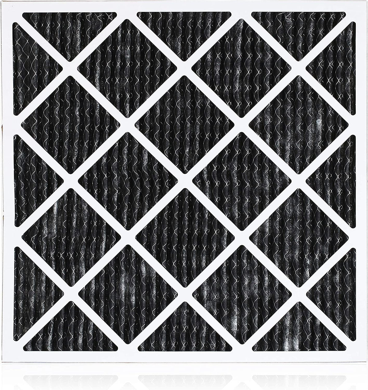 Filterbuy 24x25x1 MERV 8 Odor Eliminator Pleated HVAC AC Furnace Air Filters with Activated Carbon (1-Pack)