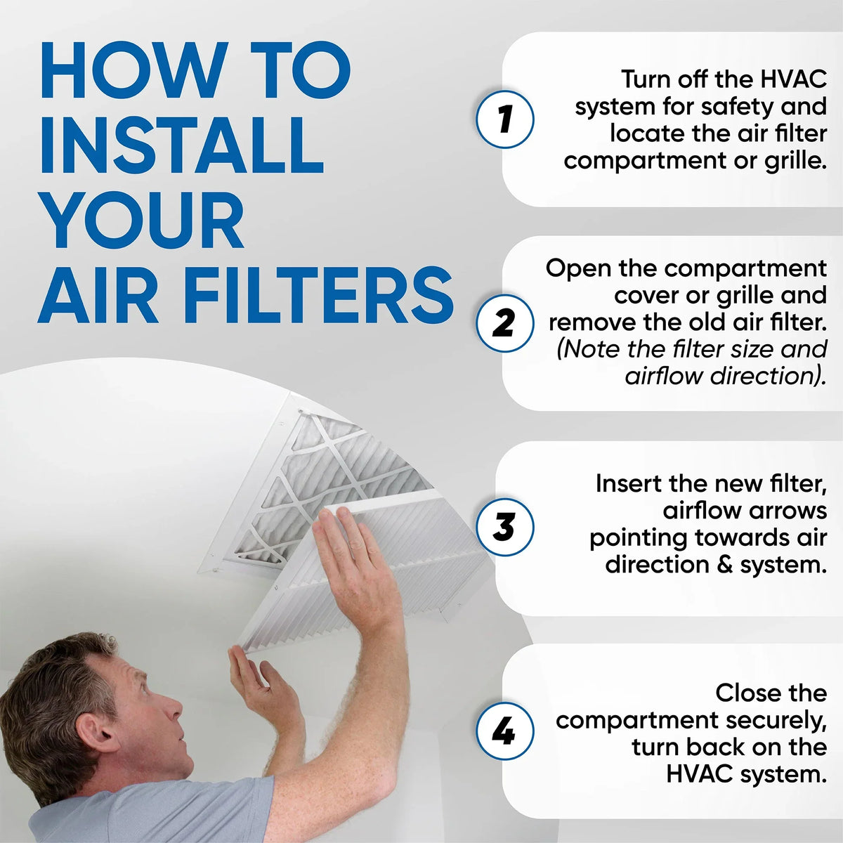 6 Pack of 10x20x1 MERV 11 Pleated Air Filters by Glasfloss. Actual Sizeize: 9-1/2 x 19-1/2 x 7/8