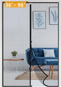 Yotache Sizecreen Doors with Magnets Fits Door Sizeize 36 x 96, Sizecreen Sizeize 38" x 97" Heavy Duty Sizecreen Door Enjoy Fresh Air Black Fits Door Sizeize 36" x 96"