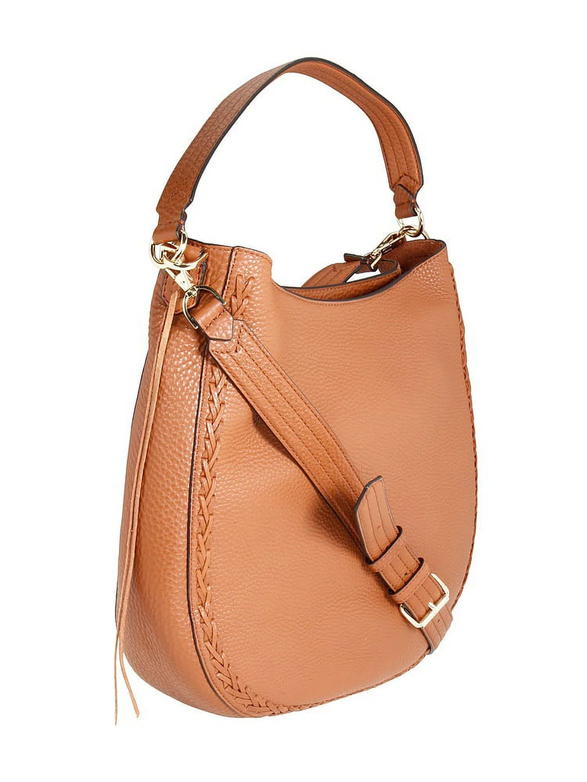 Rebecca Minkoff Unlined Ladies Large Almond Leather Hobo Handbag HSizeP7IUWH32