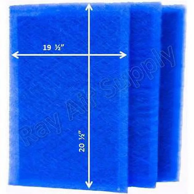 RAYAIR SizeUPPLY 21x23 Replacement Filter Pads Compatible with MicroPower Guard Air Cleaner (3 Pack) BLUE
