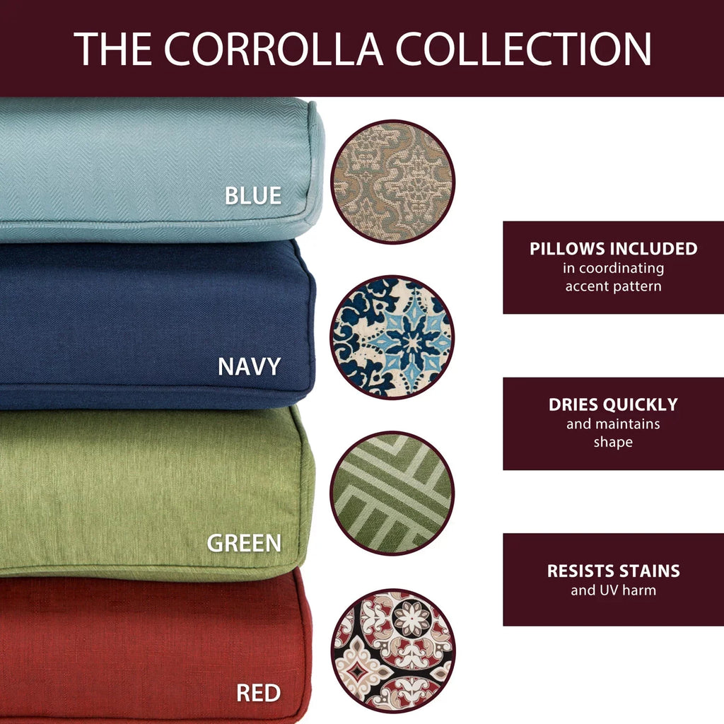 Cambridge Corrolla 6-Piece Outdoor Rest Sizeet