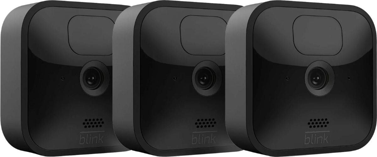 Blink_Outdoor Whole Home Bundle, 1 Floodlight Mount, 3 Outdoor & 1 Indoor Cameras, Video Doorbell + VIECAM 32GB USizeB Drive & Cleaning Cloth