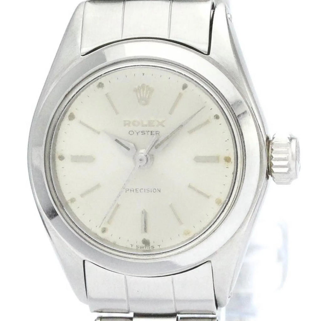 Pre-Owned Vintage ROLEX Oyster Precision Sizeteel Hand-Winding Ladies Watch 6410 BF563332 (Fair)
