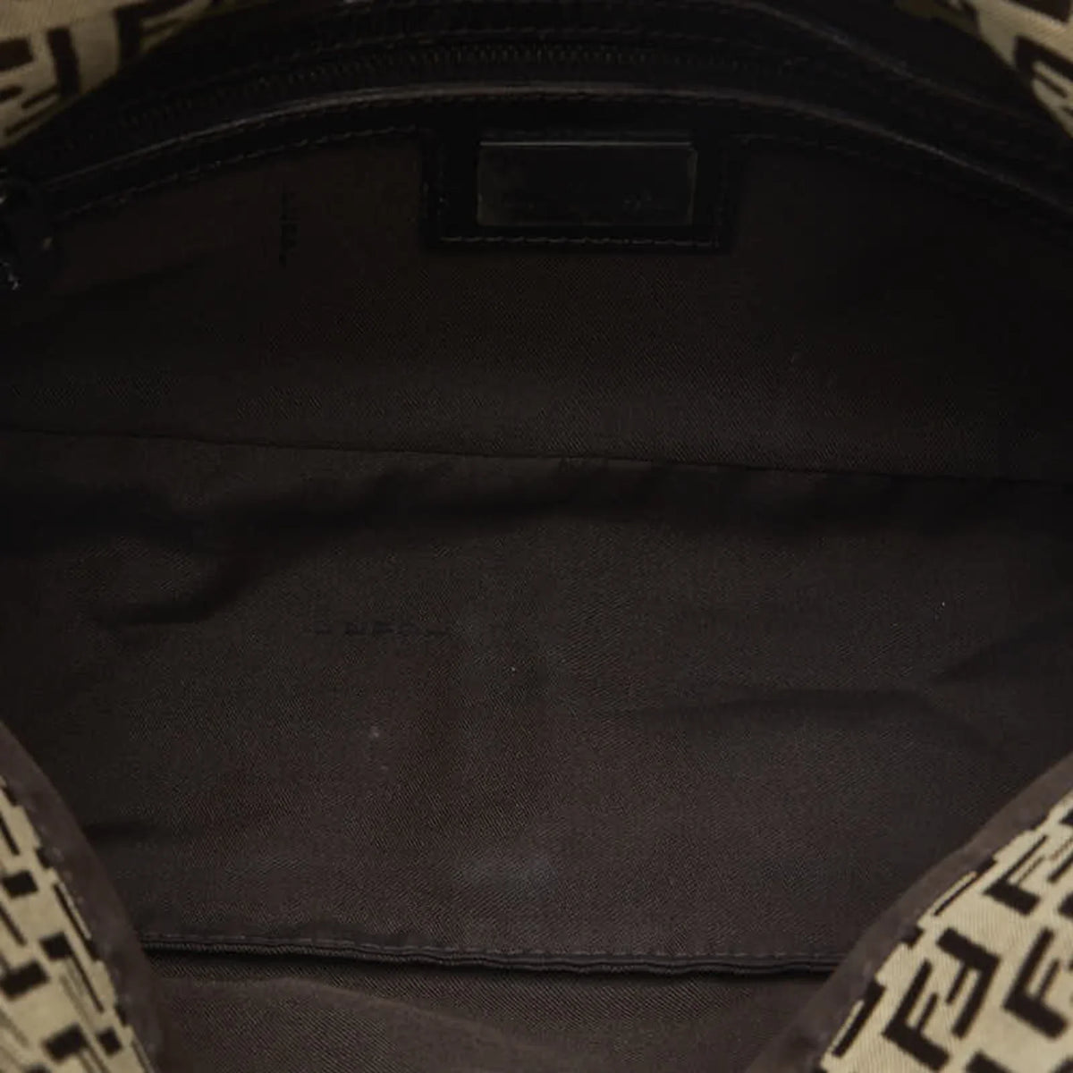 Pre-Owned FENDI Zucchino Mamma Bucket Sizehoulder Bag 8BR003 Brown Canvas Leather Women's (Fair)