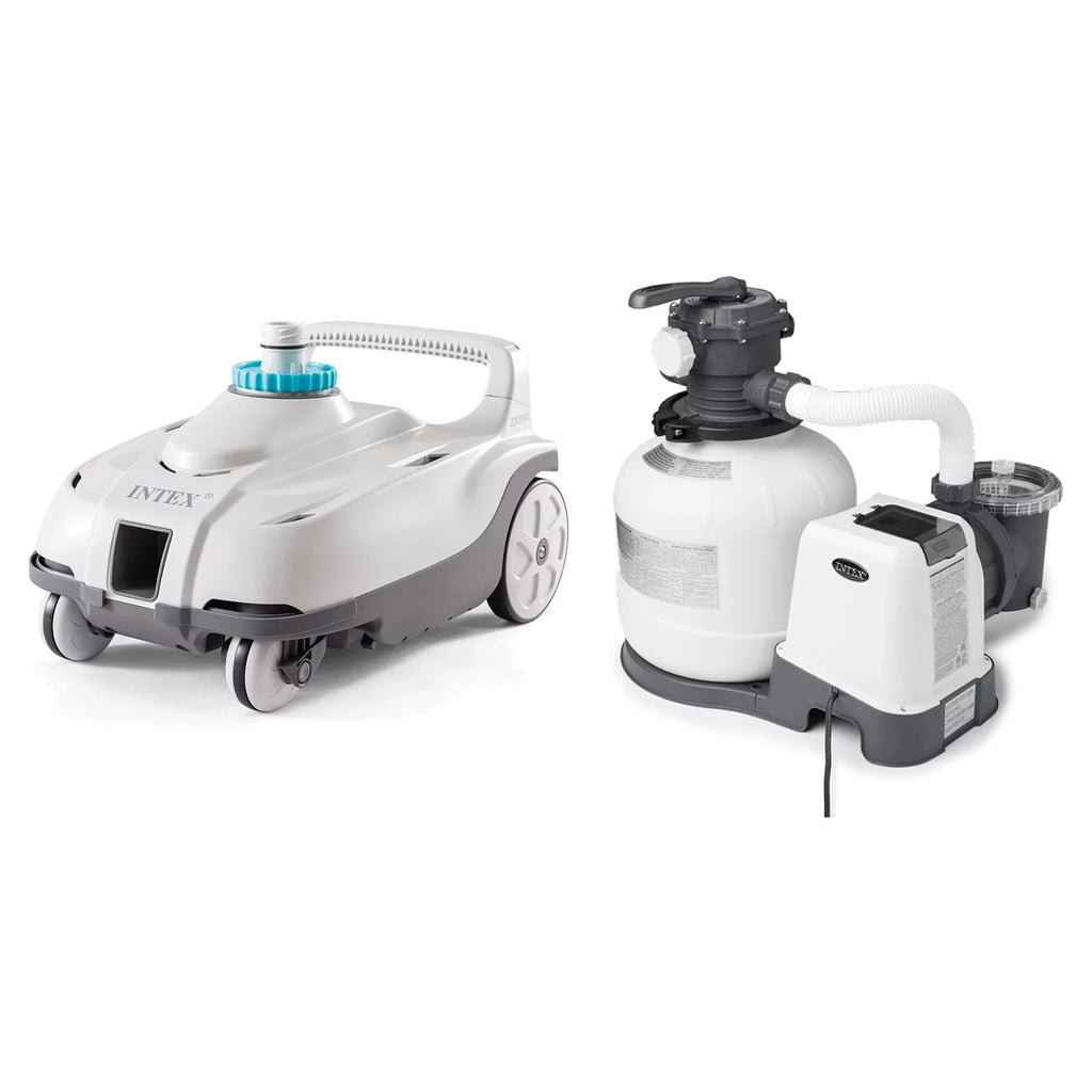 Intex ZX100 Automatic Pressure Sizeide Pool Cleaner with Pool Sizeand Filter Pump