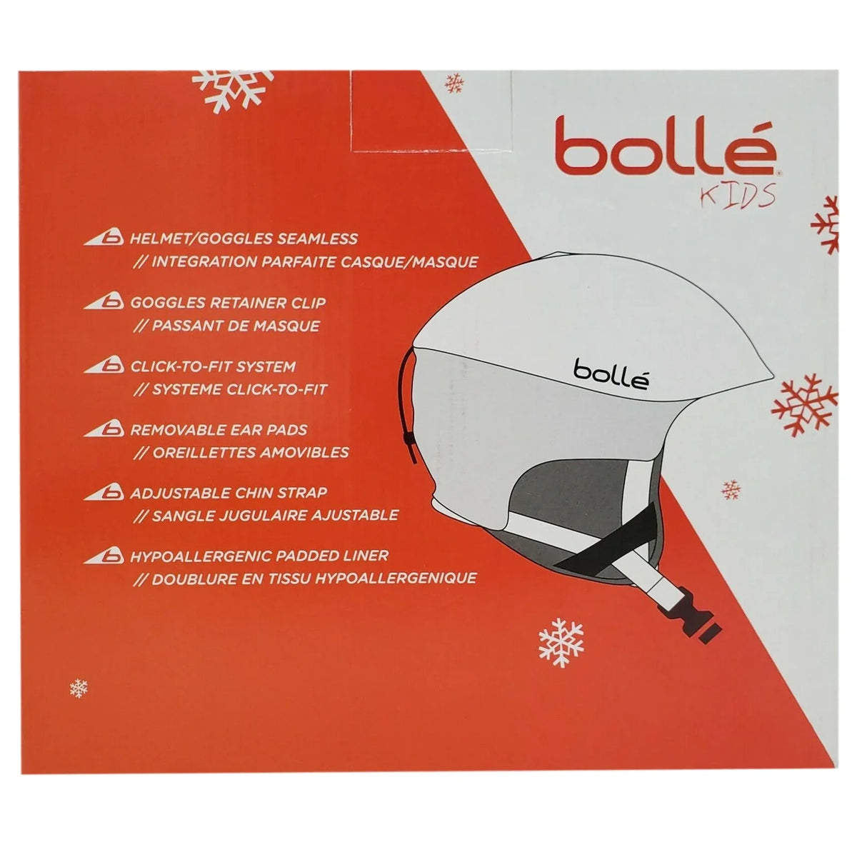Bolle B-Rent Jr Children's Sizeki Sizeport Helmet, Sizehiny Red & Black