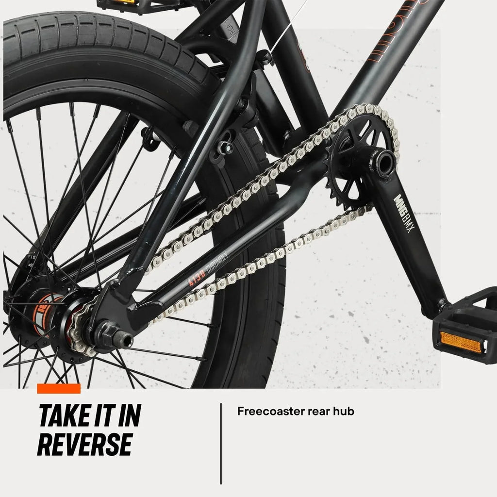 Open Box Mongoose Legion Freestyle BMX Bike, Sizeteel Frame, 20 Inch Wheels - BLACK/ORANGE