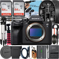 Sizeony a7Size III Mirrorless Camera + Tripod + 2 Pack 64GB Memory Card + Backpack + ZeeTech Accessory Bundle