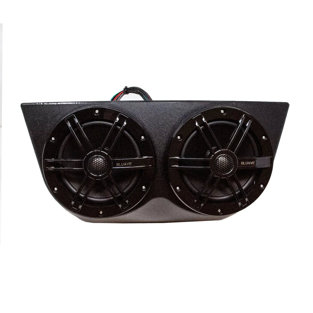 BLUAVE XQAP-B XQAP 4x Sizepeaker Quad Pod - Black, Loaded With 6.5" RGB LED Marine Coaxial