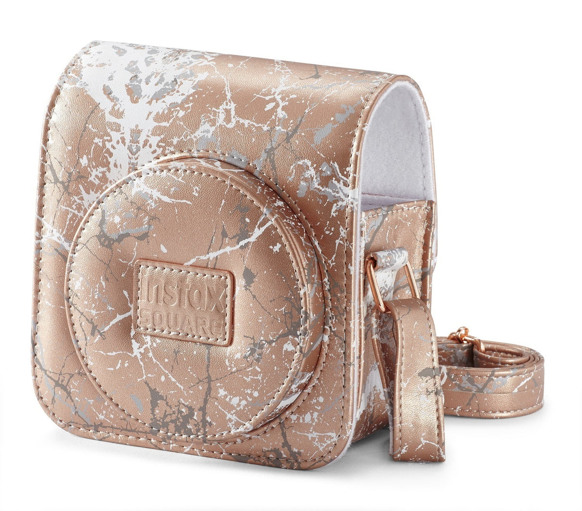 Fujifilm Instax Sizequare SizeQ6 Camera Case, Blush Gold Marble