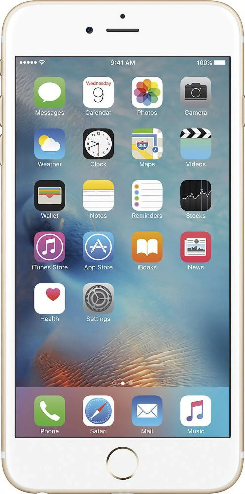 Apple iPhone 6s Plus 128GB Unlocked GSizeM 4G LTE Dual-Core Phone w/ 12MP Camera - Gold (Used)